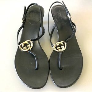 Black Gucci Sandals